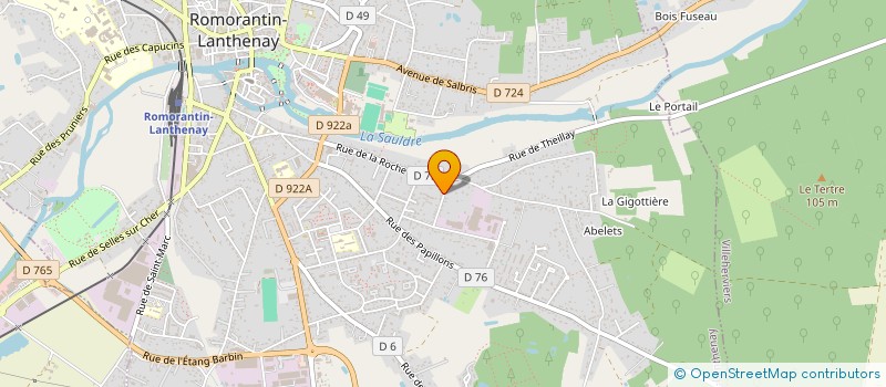 localisation de l'entreprise JCBP  ROMORANTIN-LANTHENAY