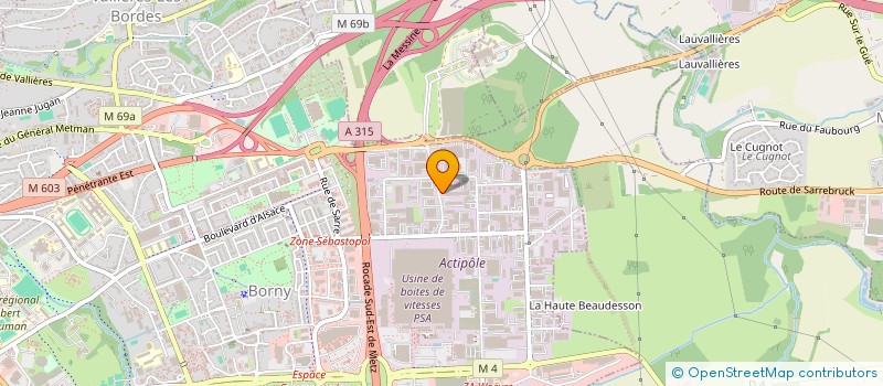 localisation de l'entreprise JCC  METZ