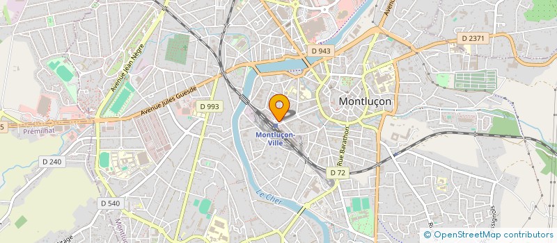 localisation de l'entreprise JCC à MONTLUCON
