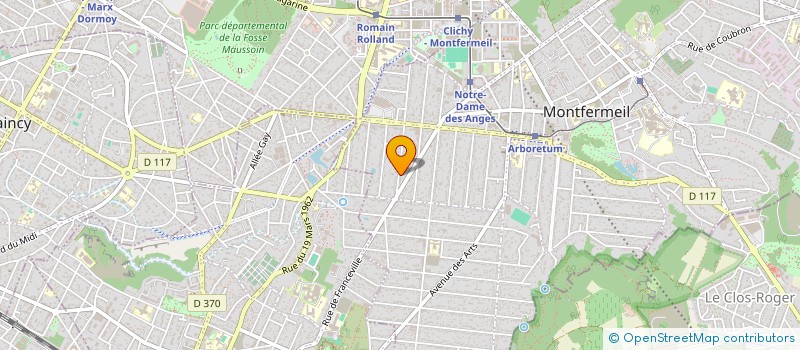 localisation de l'entreprise JCC à MONTFERMEIL