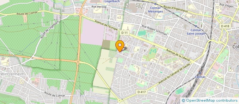 localisation de l'entreprise JCC  COLMAR