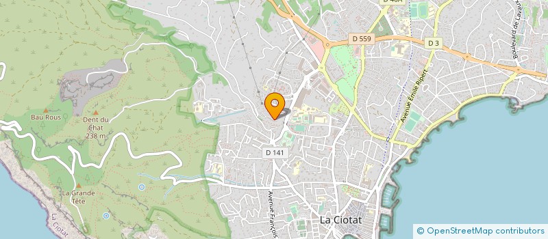 localisation de l'entreprise JCC BATIMENT  LA CIOTAT