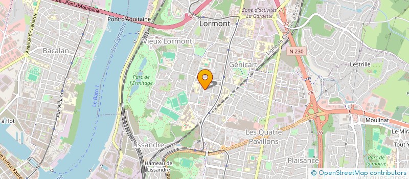 localisation de l'entreprise JCC ETANCHEITE  LORMONT