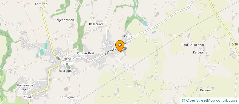 localisation de l'entreprise JCC INVEST  PLOUNEVEZ-LOCHRIST