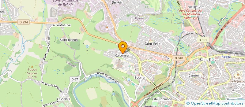 localisation de l'entreprise JCCA  RODEZ