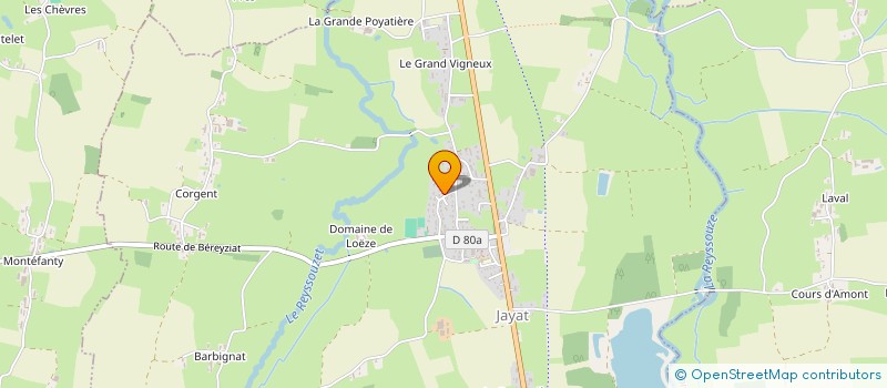 localisation de l'entreprise JCCE  JAYAT