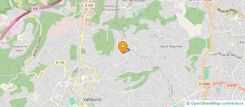 localisation de l'entreprise JCCH  VALLAURIS