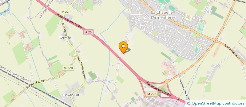 localisation de l'entreprise JCCL  LA CHAPELLE-D'ARMENTIERES