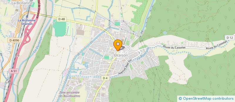 localisation de l'entreprise JCCP DURANCE  ORAISON