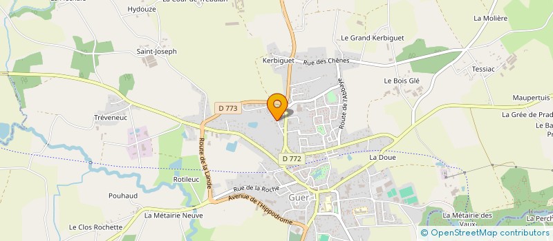 localisation de l'entreprise JCD  GUER