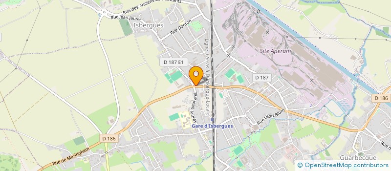 localisation de l'entreprise JCD  ISBERGUES