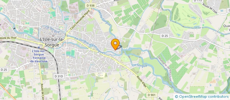 localisation de l'entreprise JCD à L'ISLE-SUR-LA-SORGUE