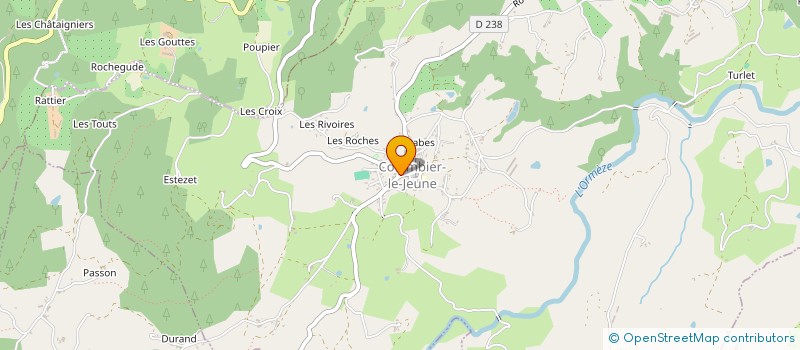 localisation de l'entreprise JCD  COLOMBIER-LE-JEUNE