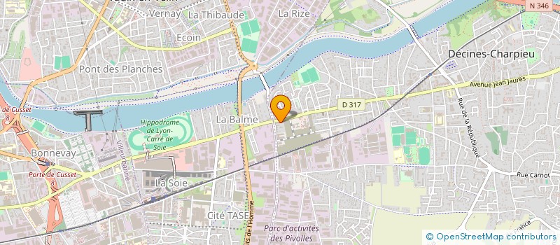 localisation de l'entreprise JCD AUTOS  DECINES-CHARPIEU