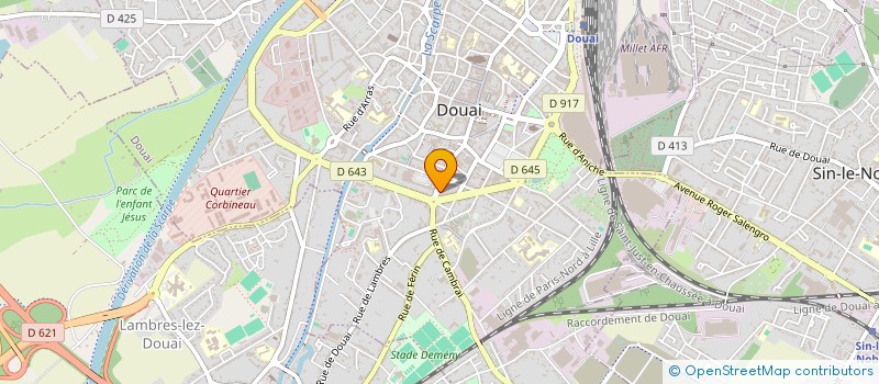 localisation de l'entreprise JCD IMMOBILIER à DOUAI