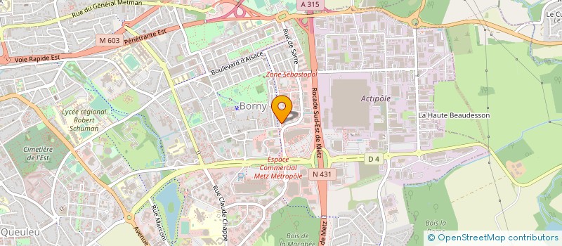 localisation de l'entreprise JCD TELECOMMUNICATION  METZ