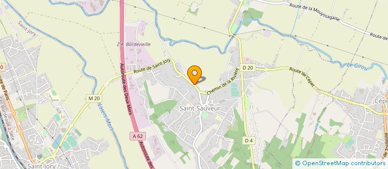 localisation de l'entreprise JCD TOULOUSE à SAINT-SAUVEUR