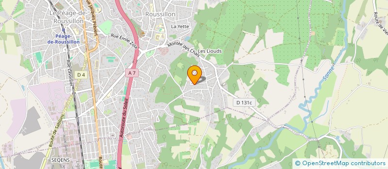 localisation de l'entreprise JCD TRAITEUR  ROUSSILLON