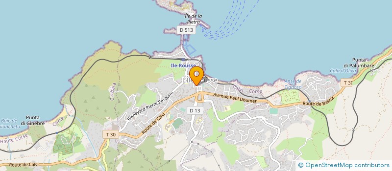 localisation de l'entreprise JCDA à L'ILE ROUSSE