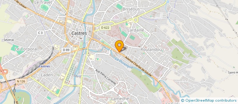 localisation de l'entreprise JCDIAG  AIGUEFONDE