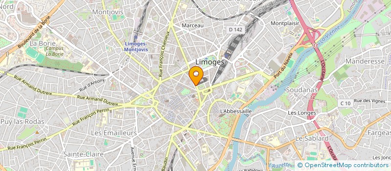 localisation de l'entreprise JCDL à LIMOGES