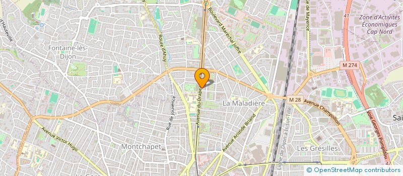 localisation de l'entreprise JCDL IMMO à DIJON