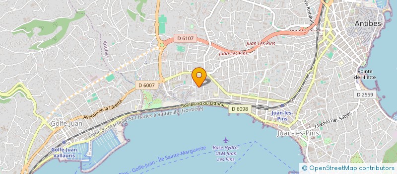 localisation de l'entreprise JCE AZZURA à ANTIBES