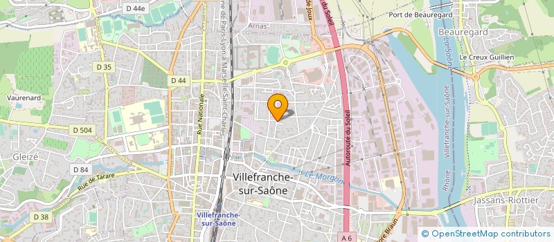 localisation de l'entreprise JCE MEUBLES à VILLEFRANCHE-SUR-SAONE