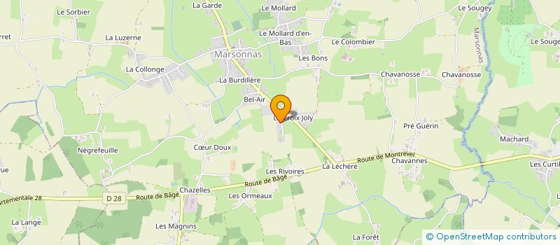 localisation de l'entreprise JCEFF  MARSONNAS