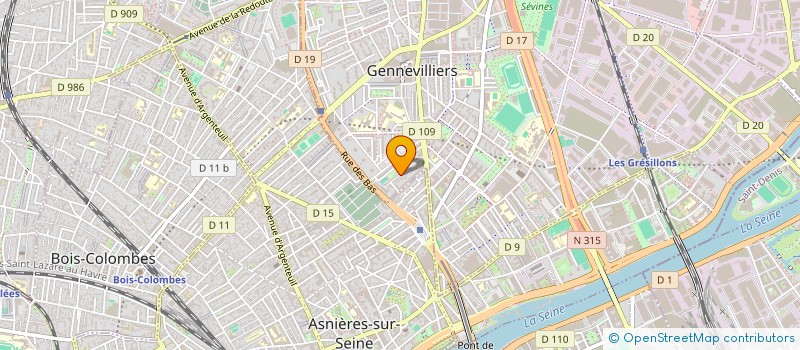 localisation de l'entreprise JCEP BOIS à GENNEVILLIERS