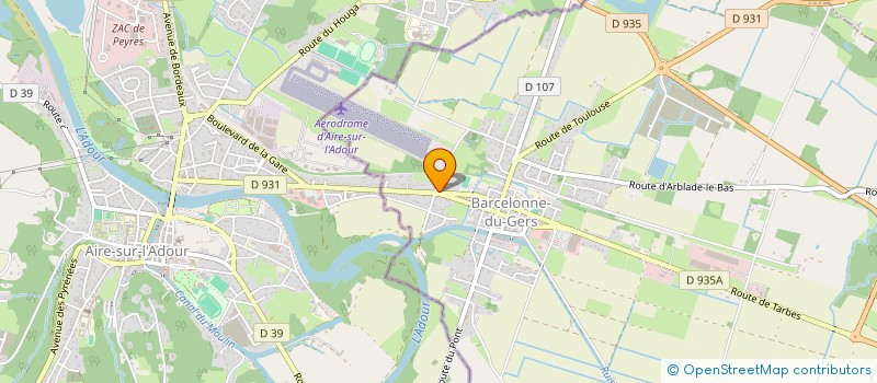 localisation de l'entreprise JCF  BARCELONNE-DU-GERS