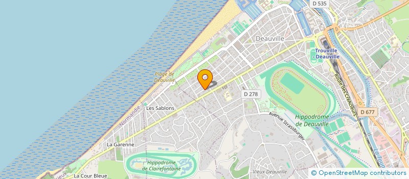 localisation de l'entreprise JCF à DEAUVILLE