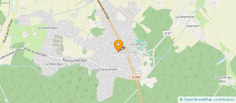 localisation de l'entreprise JCF à LE POINCONNET
