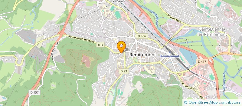 localisation de l'entreprise JCF  REMIREMONT