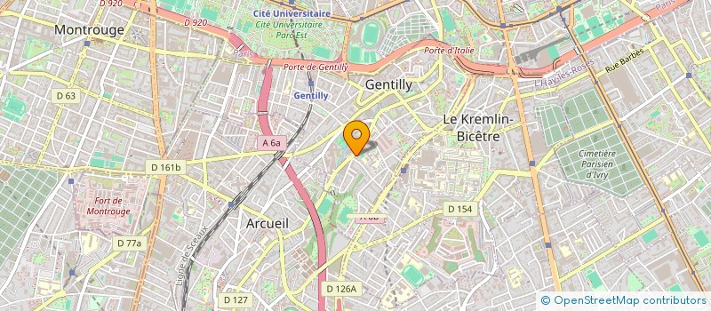 localisation de l'entreprise JCF AUDIT & CONSEILS  GENTILLY