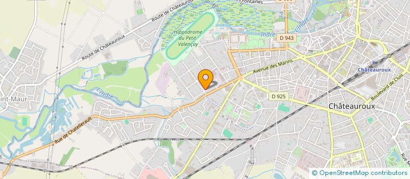 localisation de l'entreprise JCF HOLDING à CHATEAUROUX