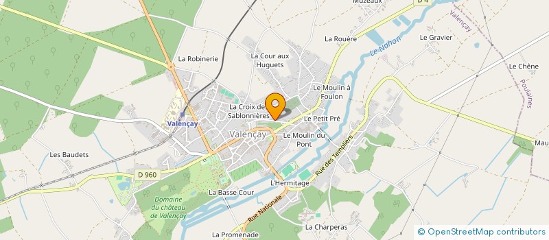 localisation de l'entreprise JCF HOLDING à VALENCAY