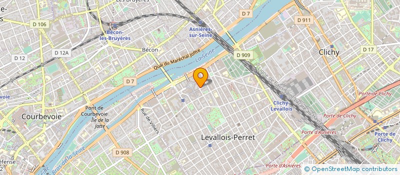 localisation de l'entreprise JCF INVEST à LEVALLOIS-PERRET