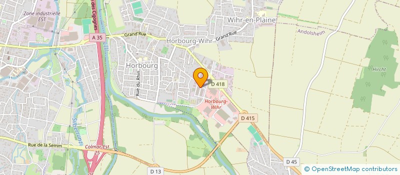 localisation de l'entreprise JCF INVEST  HORBOURG-WIHR