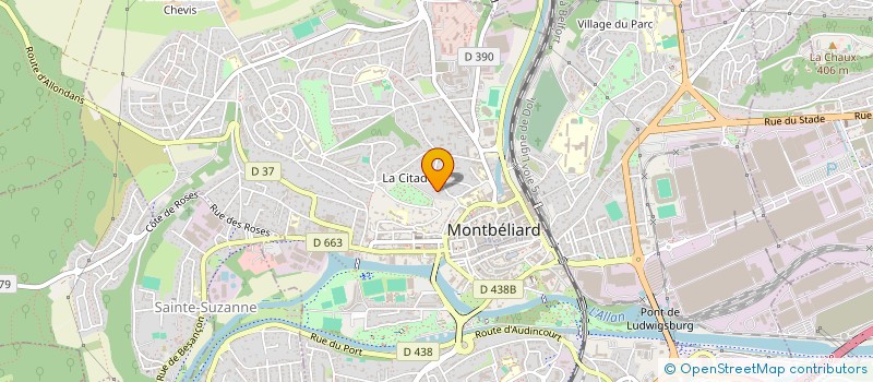 localisation de l'entreprise JCF MONTBELIARD à MONTBELIARD