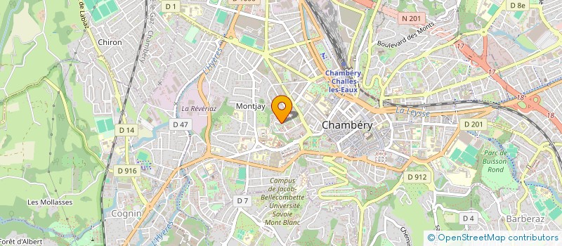 localisation de l'entreprise JCF SANTE à CHAMBERY