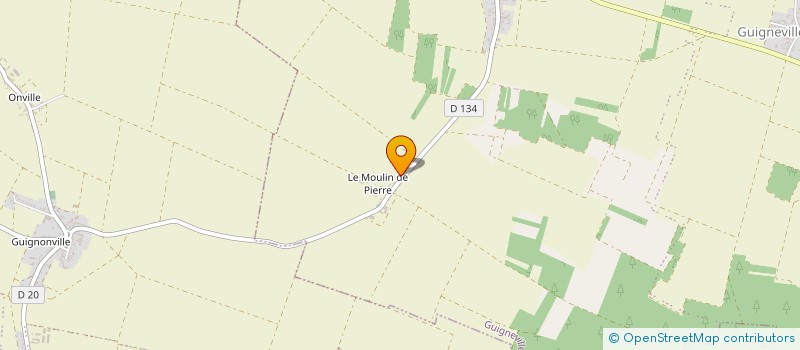 localisation de l'entreprise JCF TAXI à GUIGNEVILLE