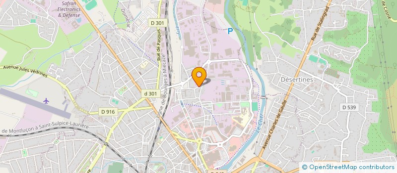 localisation de l'entreprise JCFP INVESTISSEMENTS  MONTLUCON