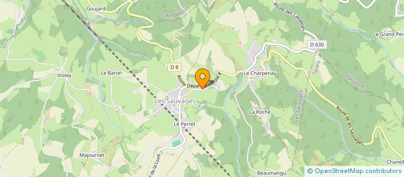 localisation de l'entreprise JCG  LES SAUVAGES