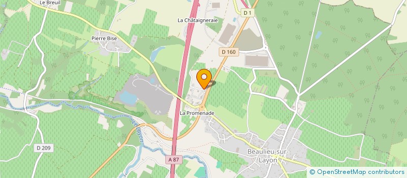 localisation de l'entreprise JCG BOPRO  BEAULIEU-SUR-LAYON