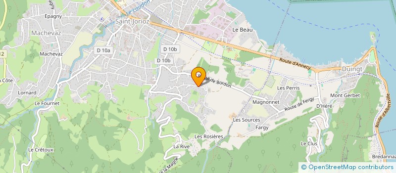 localisation de l'entreprise JCG DEVELOPPEMENT à SAINT-JORIOZ