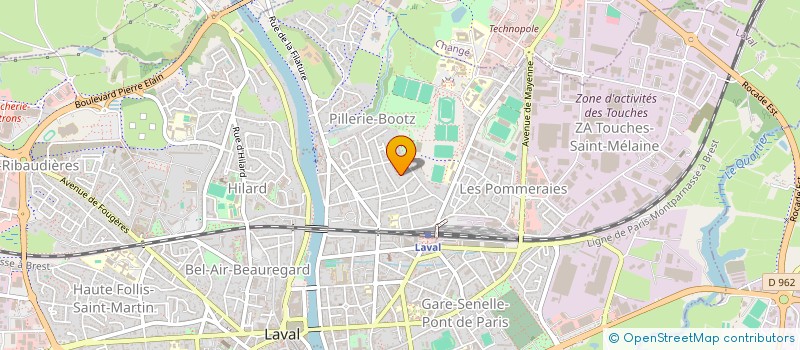 localisation de l'entreprise JCG IMMO 53 à LAVAL