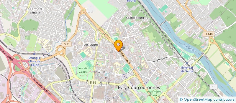 localisation de l'entreprise JCG SURFACES à EVRY-COURCOURONNES