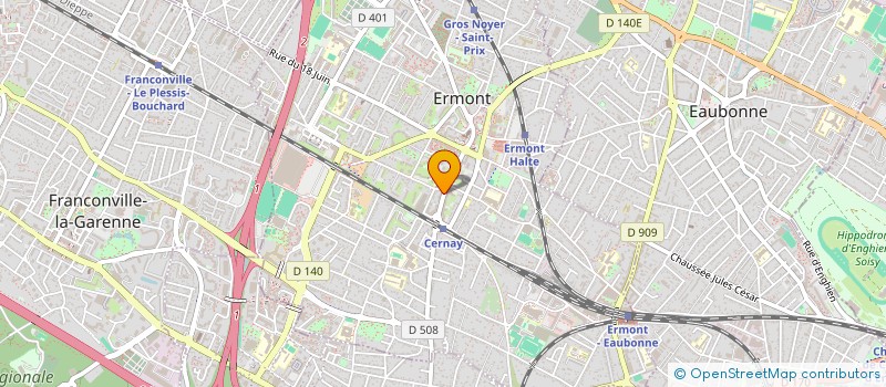 localisation de l'entreprise JCH. à ERMONT