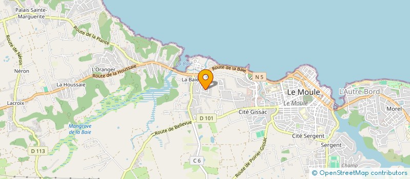 localisation de l'entreprise JCH LOCATION GUADELOUPE à LE MOULE